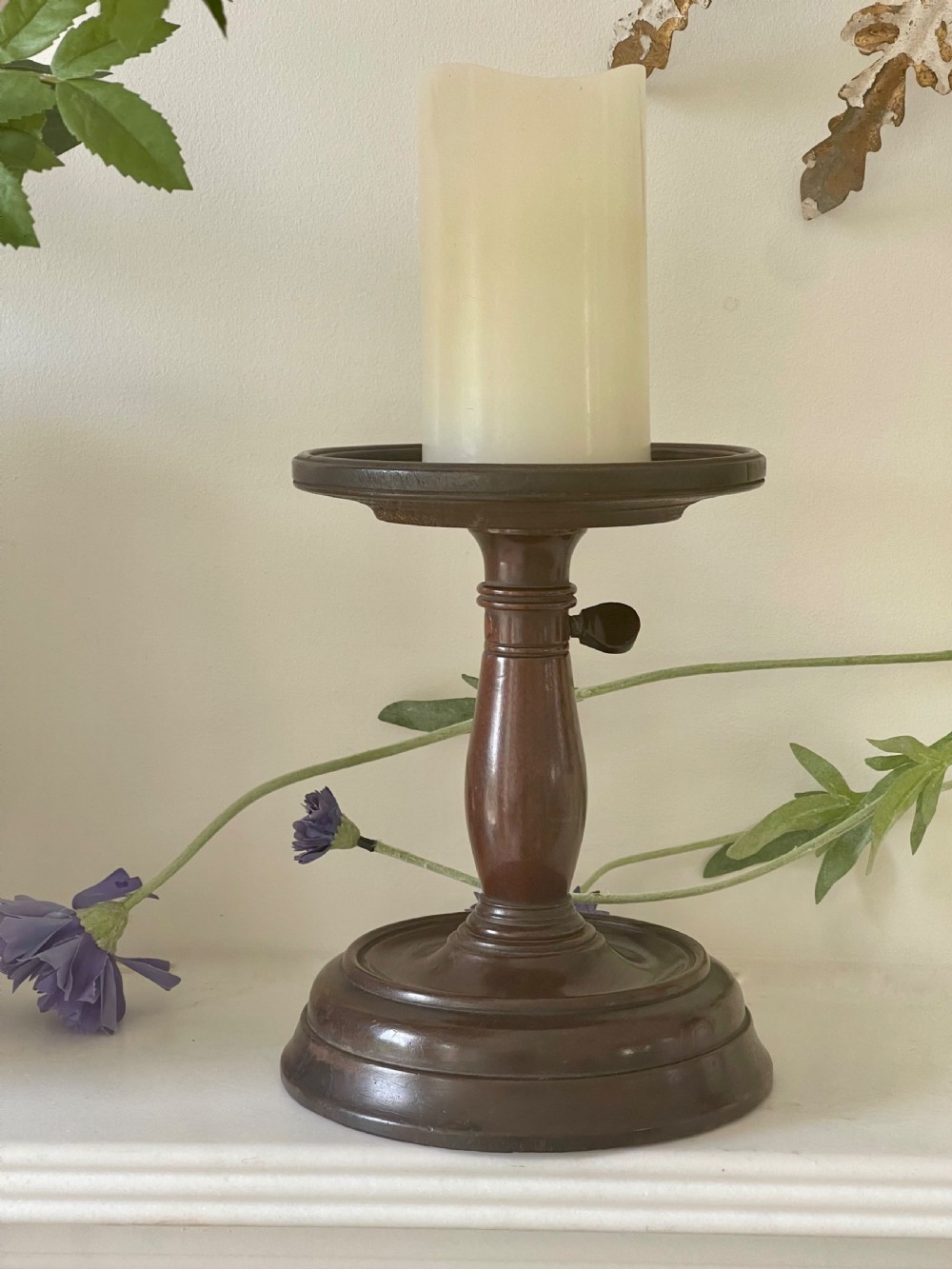 A Georgian Mahogany Adjustable Candlestand View III