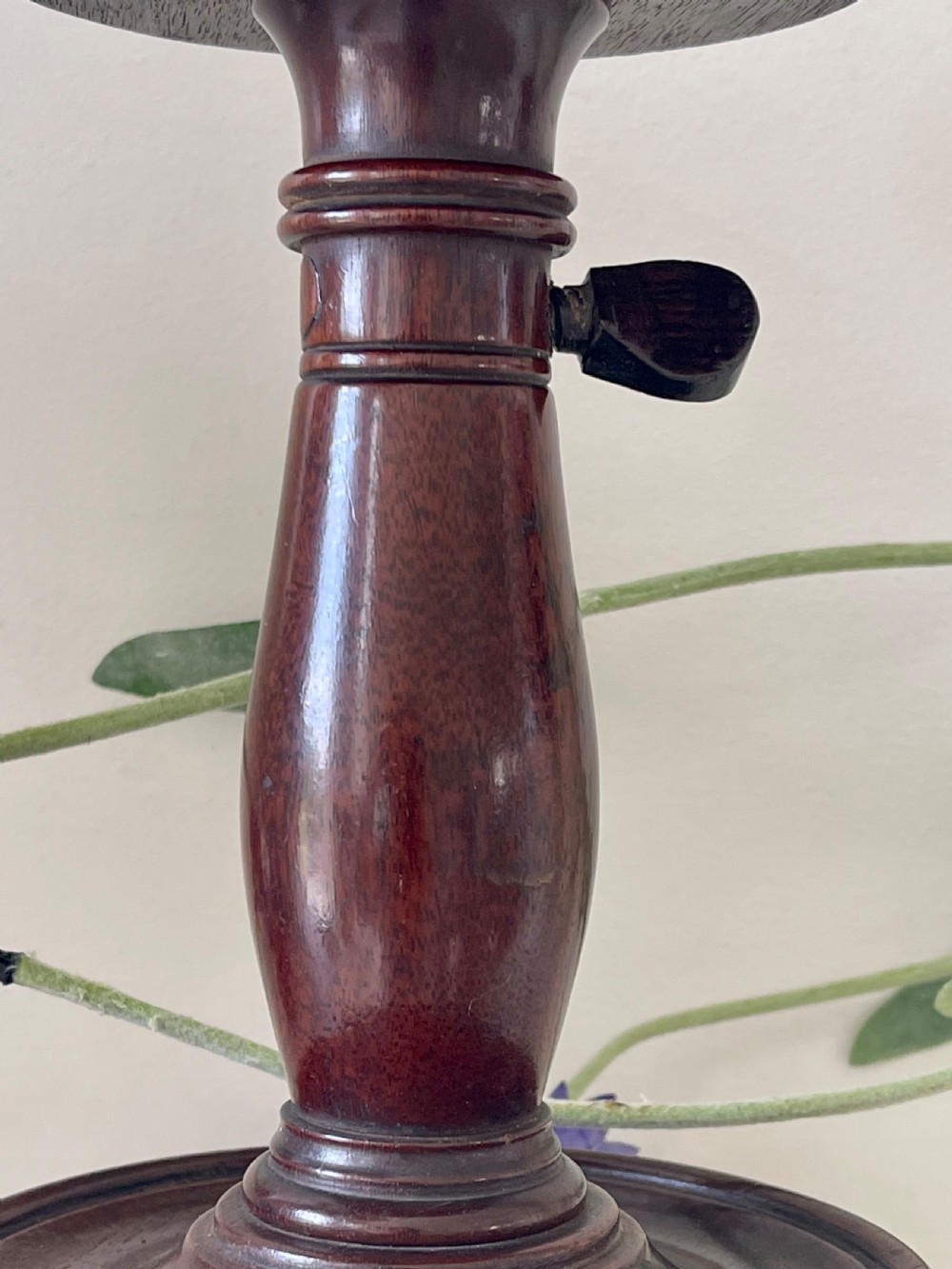 A Georgian Mahogany Adjustable Candlestand View IV