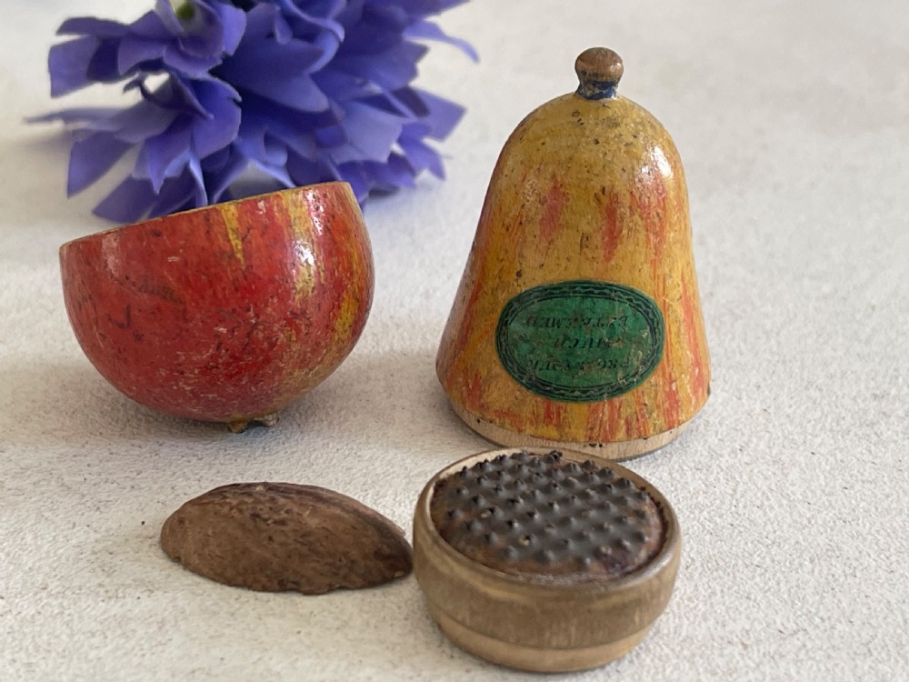Antique Treen Nutmeg Grater - Tunbridge Ware View II