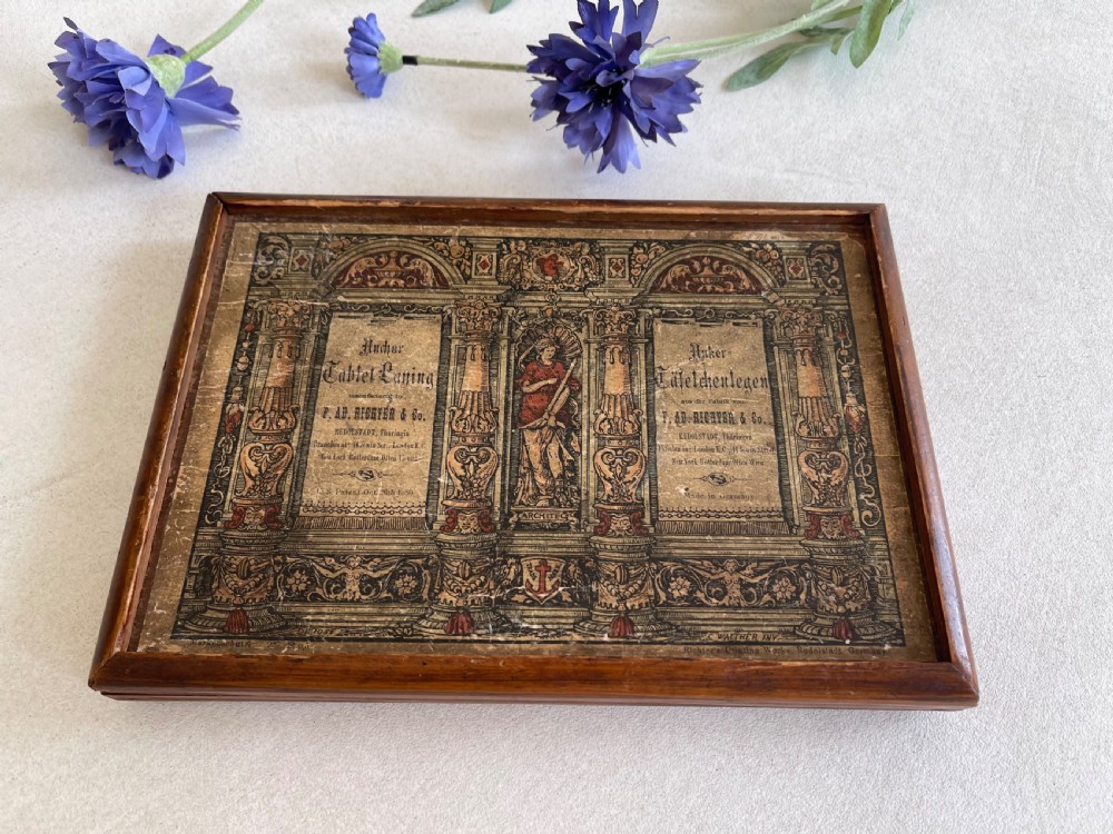 A Boxed Set  of Stone Mosaic Tiles - patent 1880 View IV