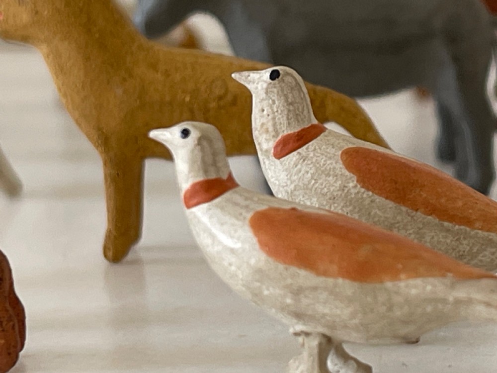 An Unusually Small Noahs Ark - approx 80 animals, birds & insects & 8 figures View II