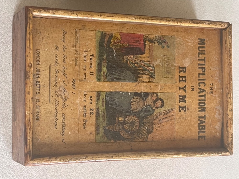 Antique Multiplication Table in Rhyme - by John Betts View VII