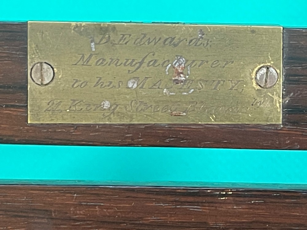 A Top Quality London Makers Rosewood Letter Box View IX