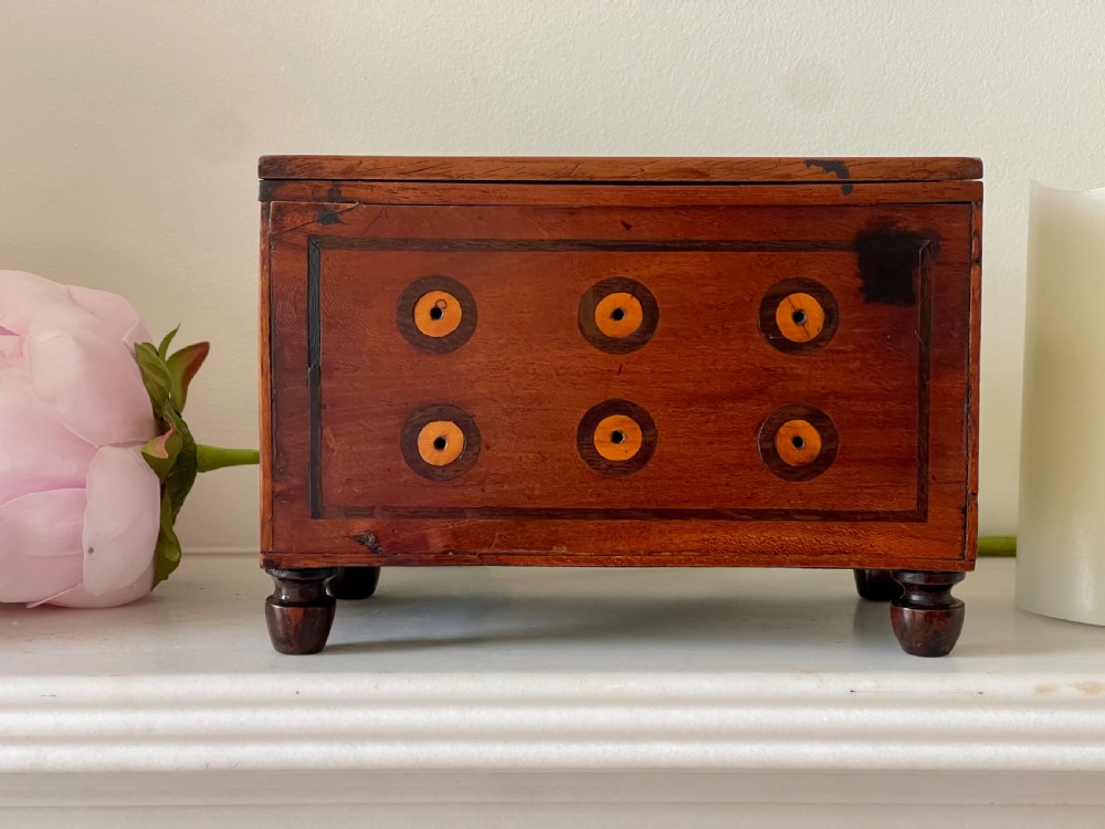 An Unusual Georgian Sewing Reel Box