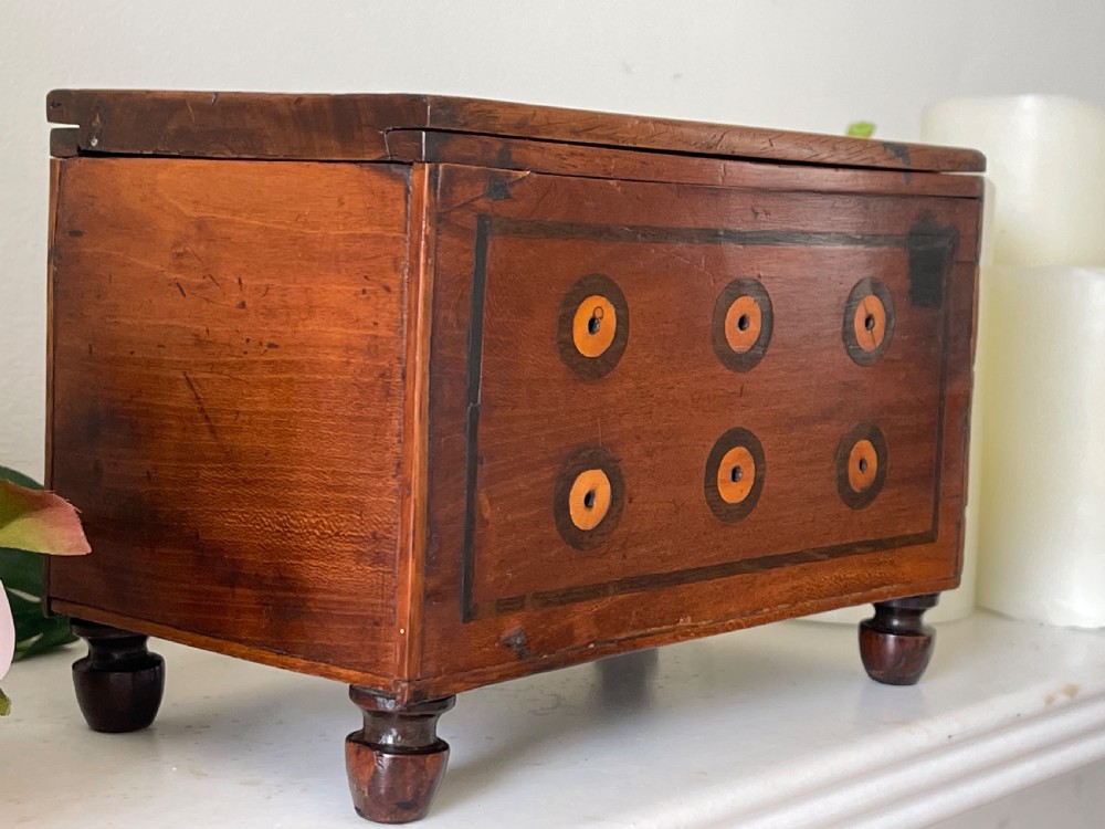 An Unusual Georgian Sewing Reel Box View V