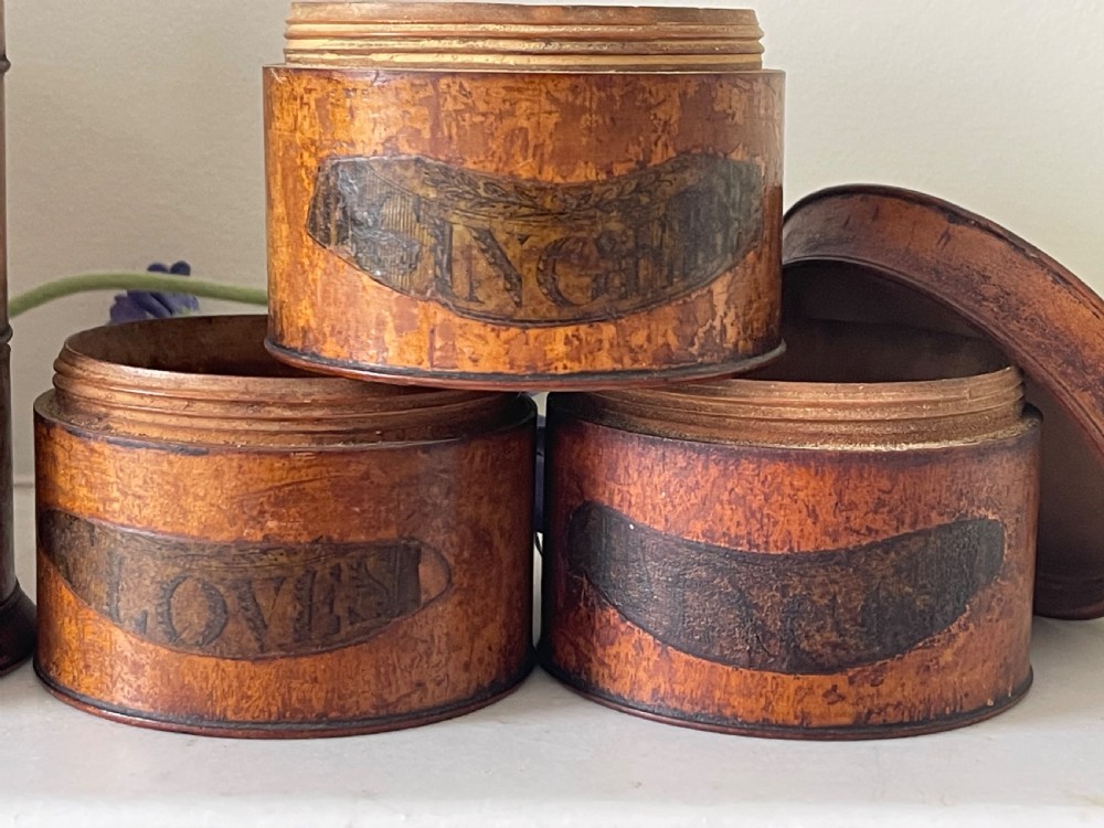 An Antique  Treen Six Tier Spice Tower View IX