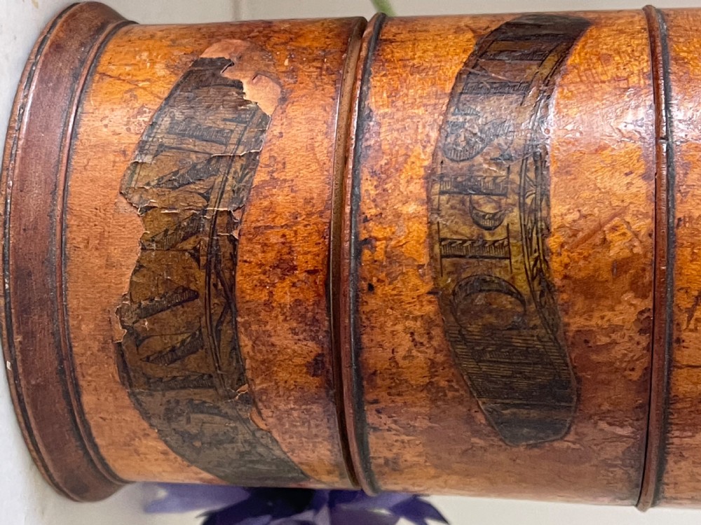 An Antique  Treen Six Tier Spice Tower View X