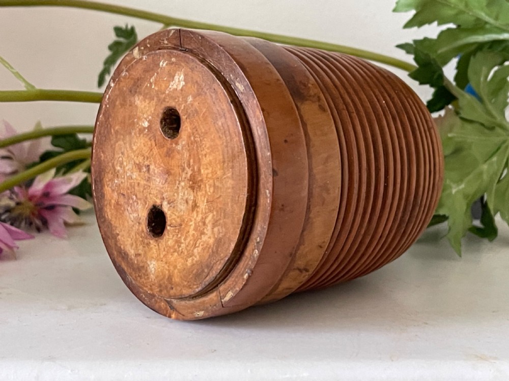 An Antique Treen Bee Hive Money Box View III