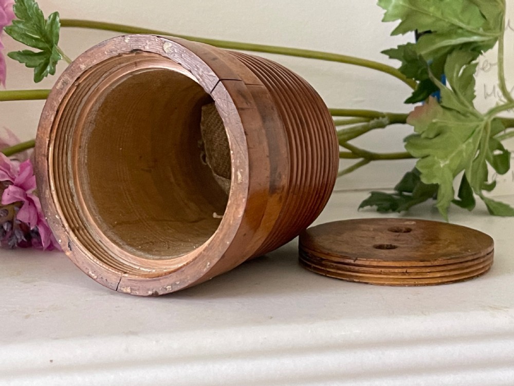 An Antique Treen Bee Hive Money Box View IV