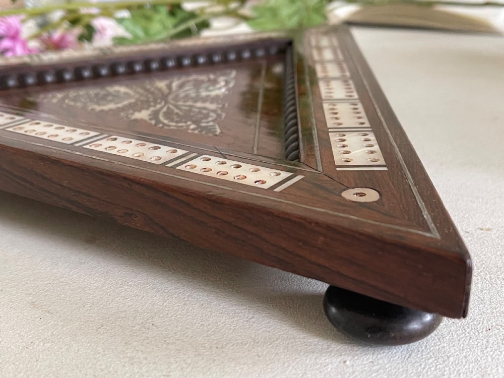 An Antique Triangular Cribbage Board View II