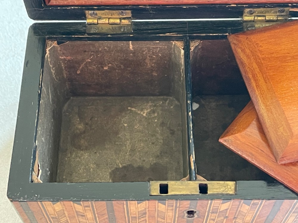 A Lovely Inlaid  Victorian Tea Caddy View III