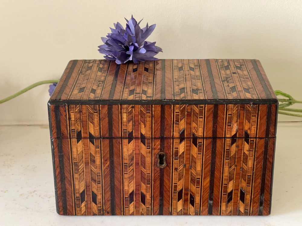 A Lovely Inlaid  Victorian Tea Caddy View IV