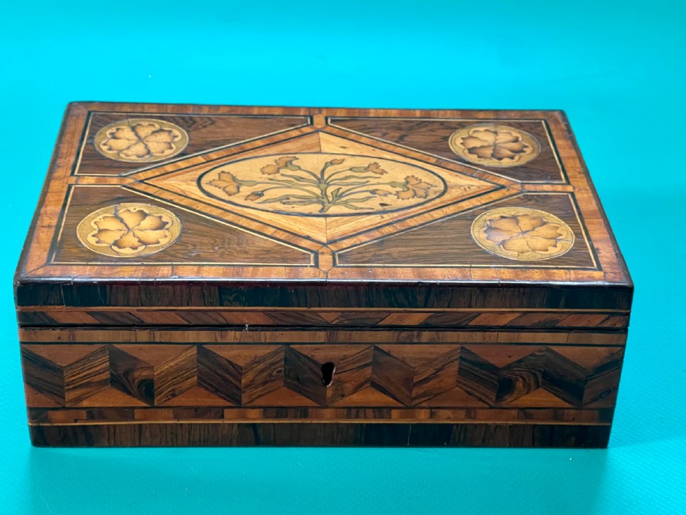 A Lovely Georgian Inlaid Stationery Box