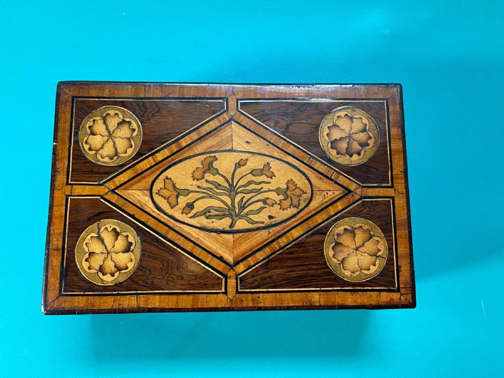 A Lovely Georgian Inlaid Stationery Box View V