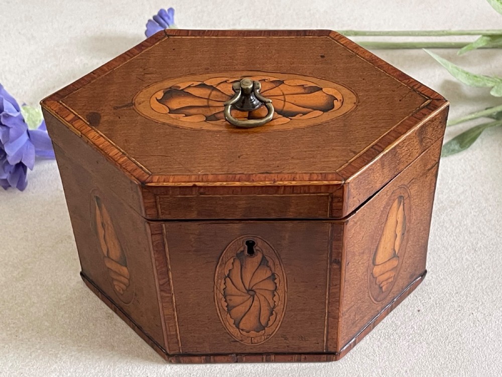 A Georgian Hexagonal Tea Caddy View II