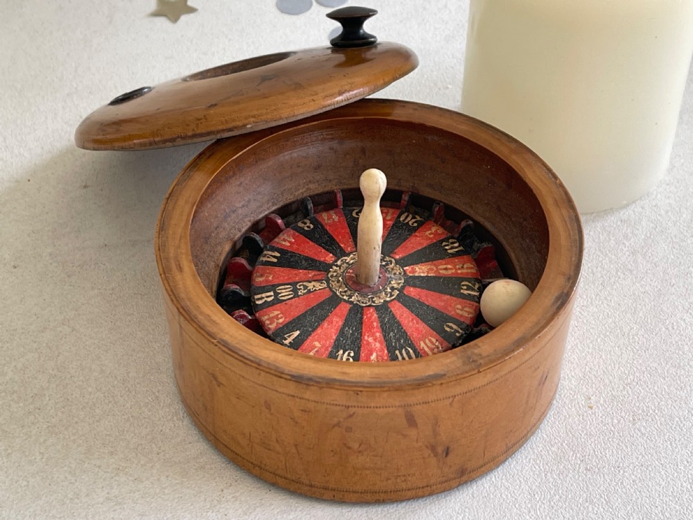 An Antique Travelling Roulette Game