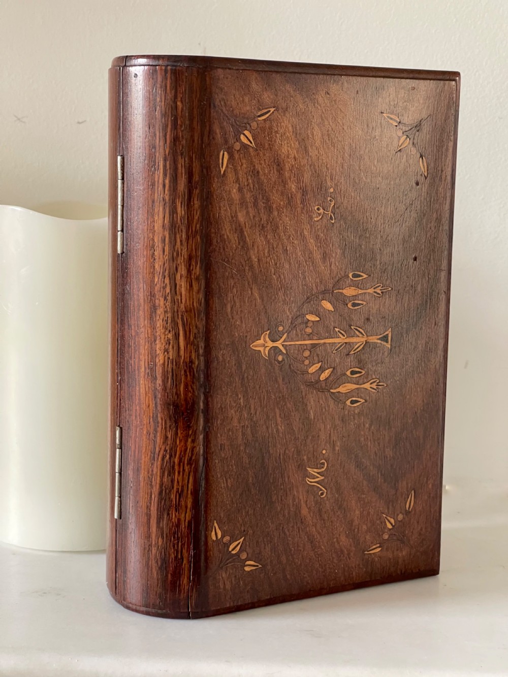 An Antique Book Shaped Jewellery Box View VII