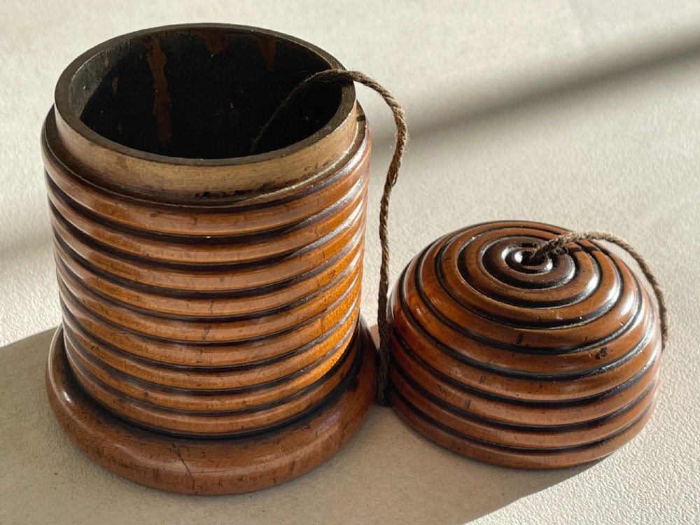 An Antique Bee Hive String Box View IV