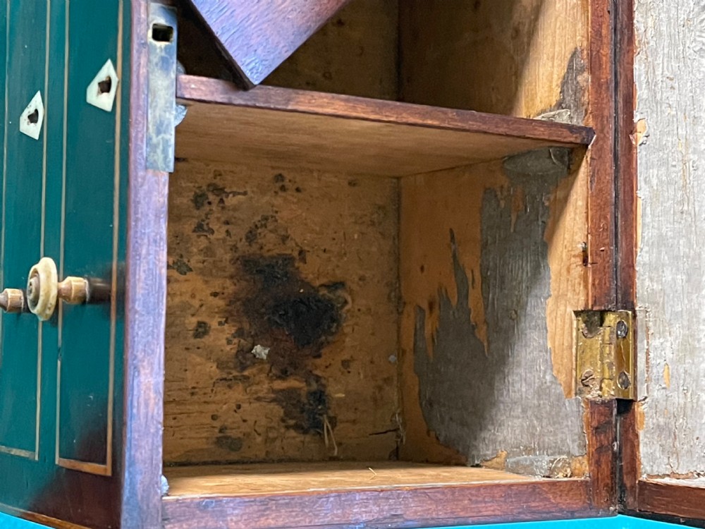An Antique Tea Caddy in the shape of a Chest of Drawers View VI