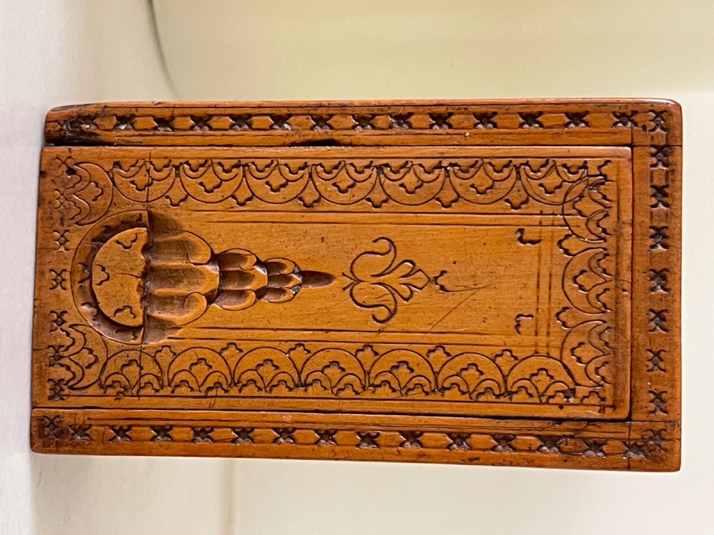 An Antique Double Book Snuff Box - boxwood View VI
