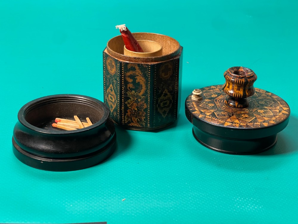 An Extra Large Tunbridge Ware Go to Bed View V