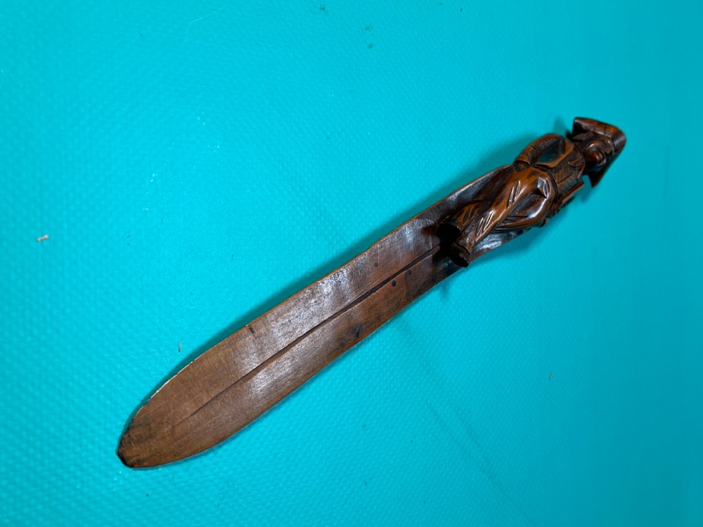 An Antique Treen Figural Page Turner View III