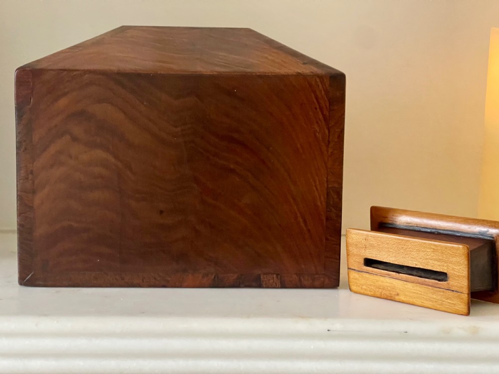 An Antique House Shaped Money Box View III