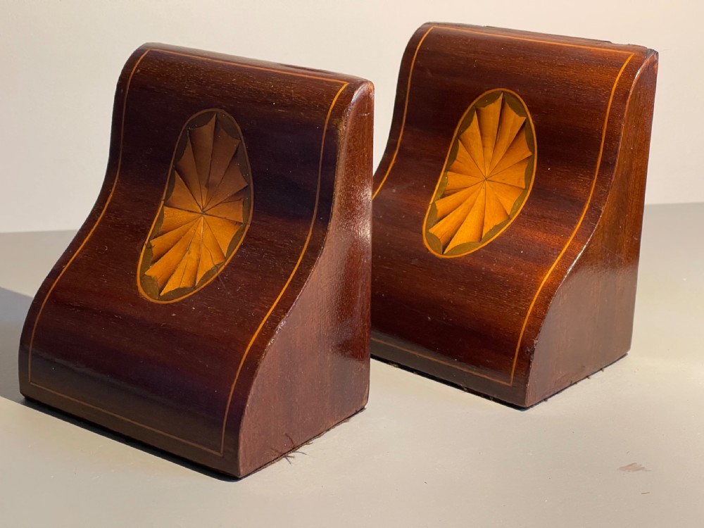 A Pair of Edwardian Book Ends - lead weighted