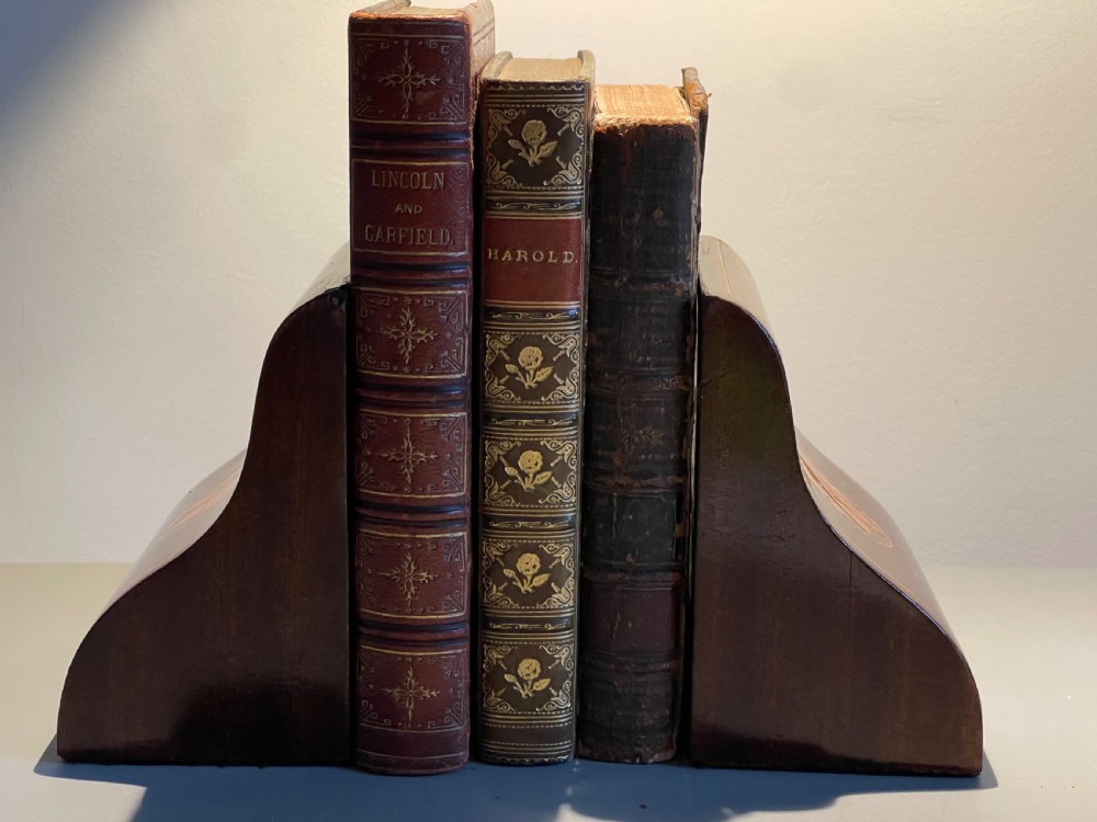 A Pair of Edwardian Book Ends - lead weighted View V
