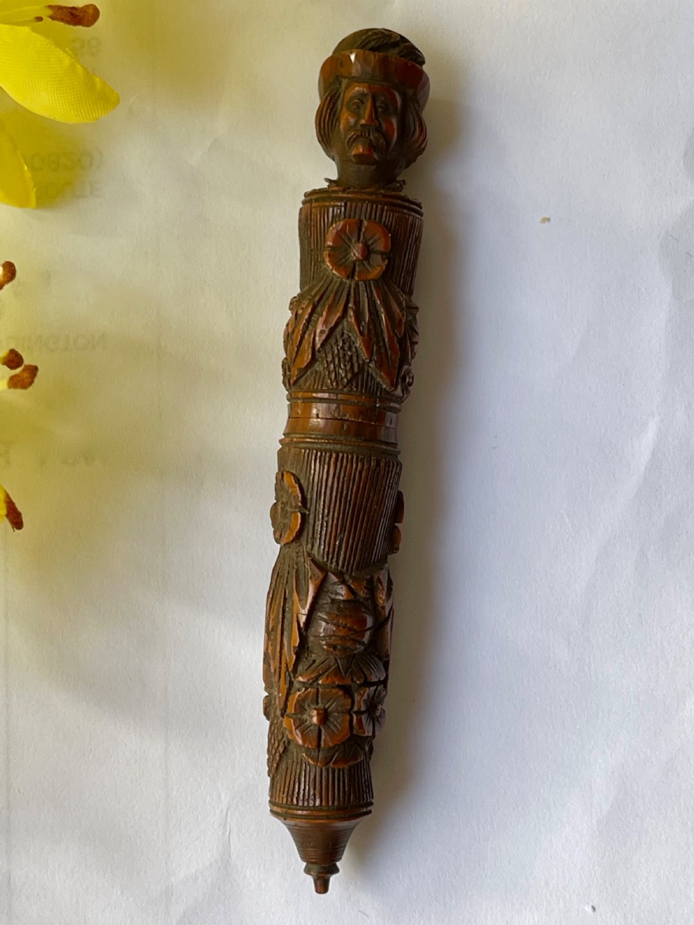 An Antique Coquilla Nut Needle Case View VI