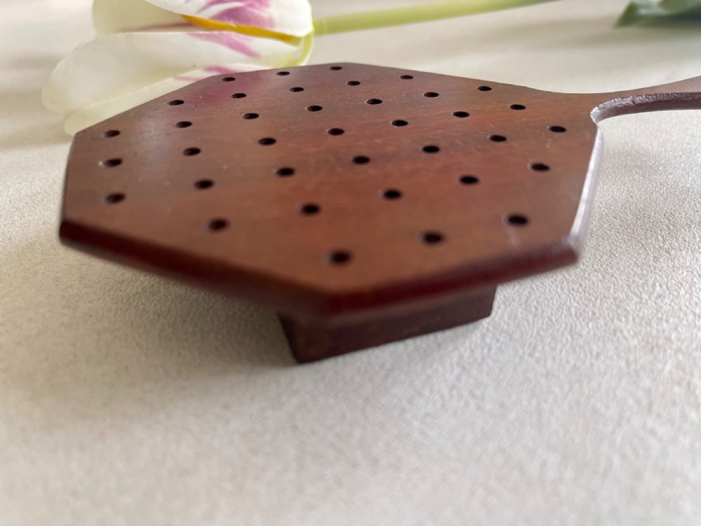 A Mini Sized Peg Solitaire Board & Bone  Pegs View IV