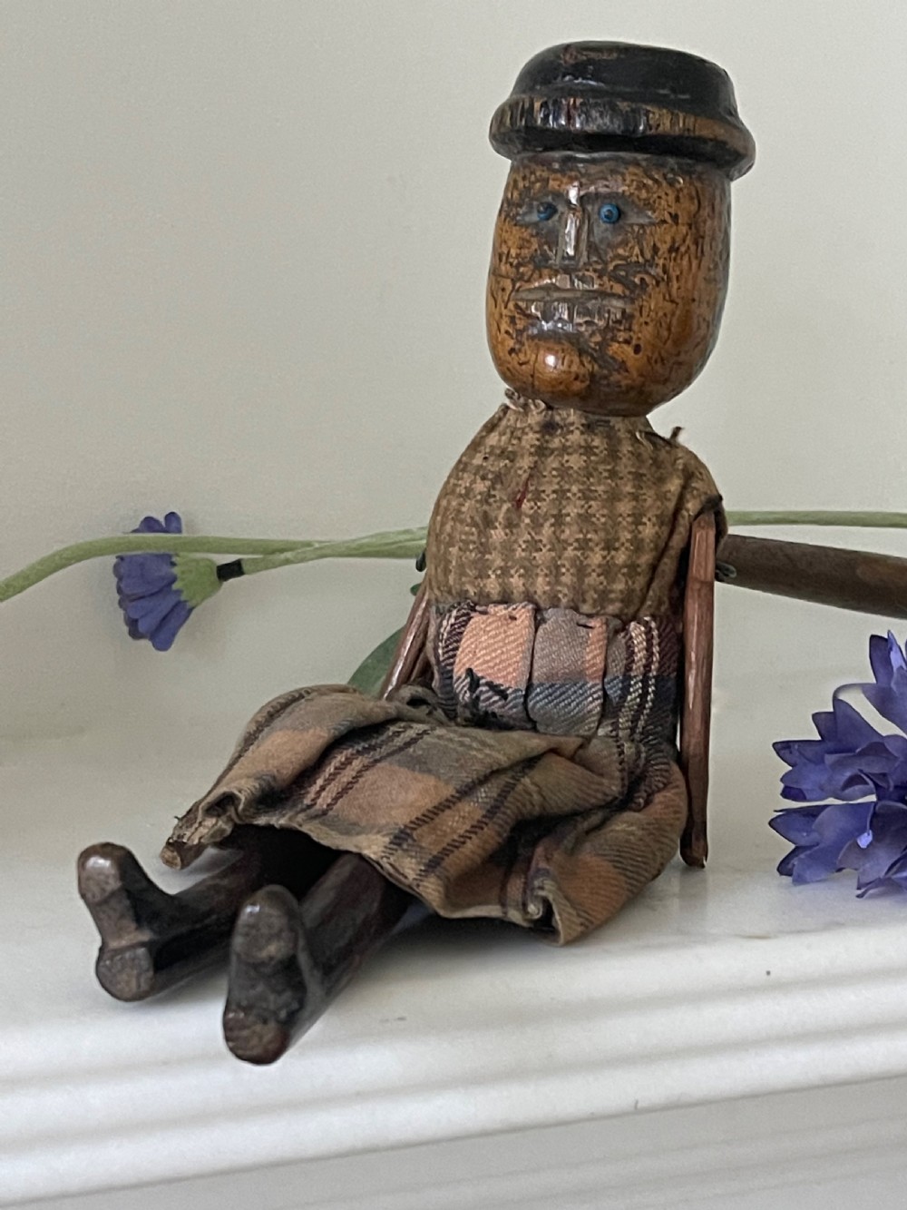 An Antique Wooden Jigger Doll View V