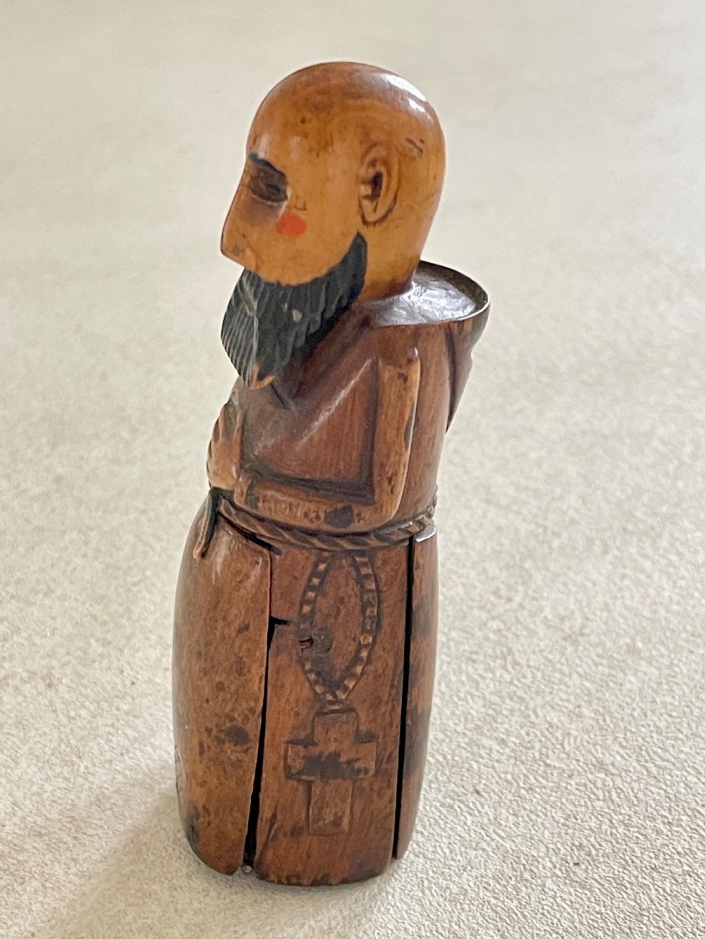 An Antique Monk Snuff Box - novelty Snuff View III
