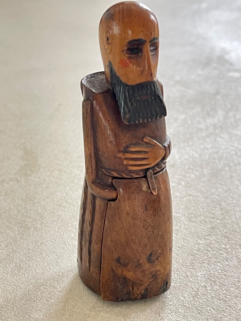 An Antique Monk Snuff Box - novelty Snuff View IV