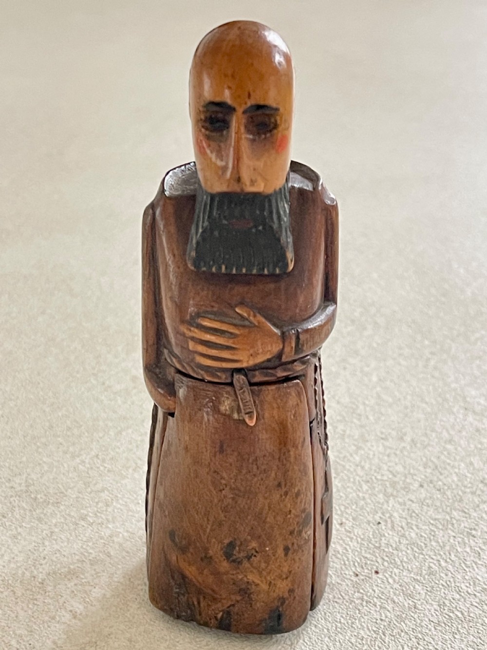 An Antique Monk Snuff Box - novelty Snuff View VI