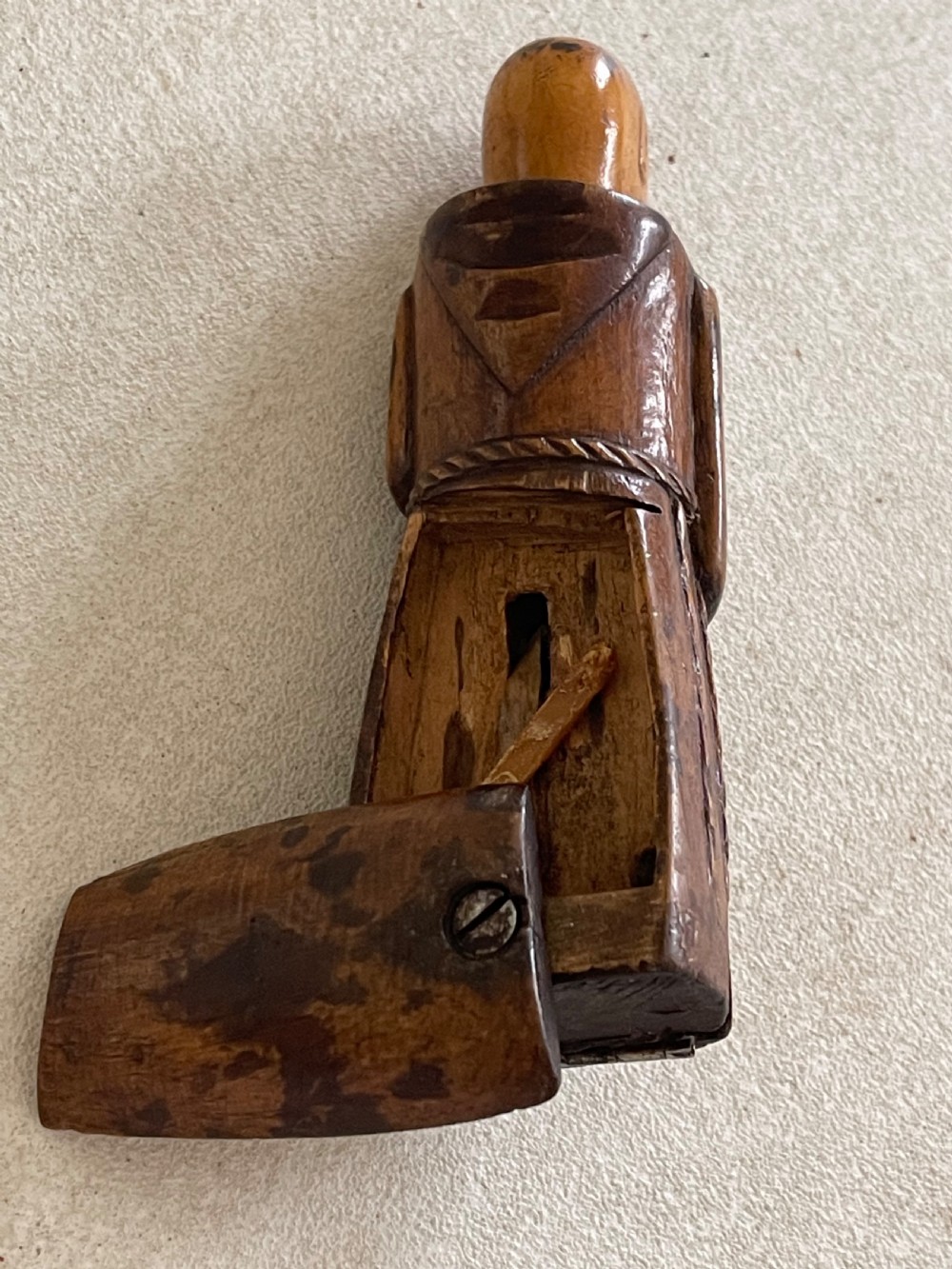 An Antique Monk Snuff Box - novelty Snuff View VII