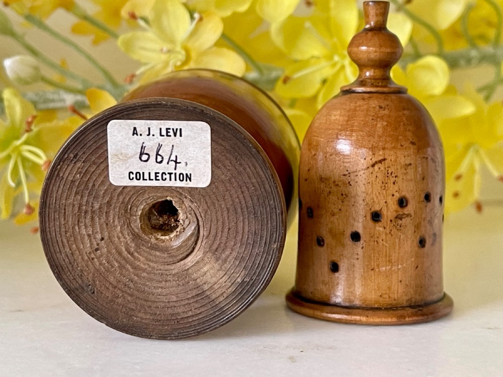 An Antique Muffineer - Levi collection label View III