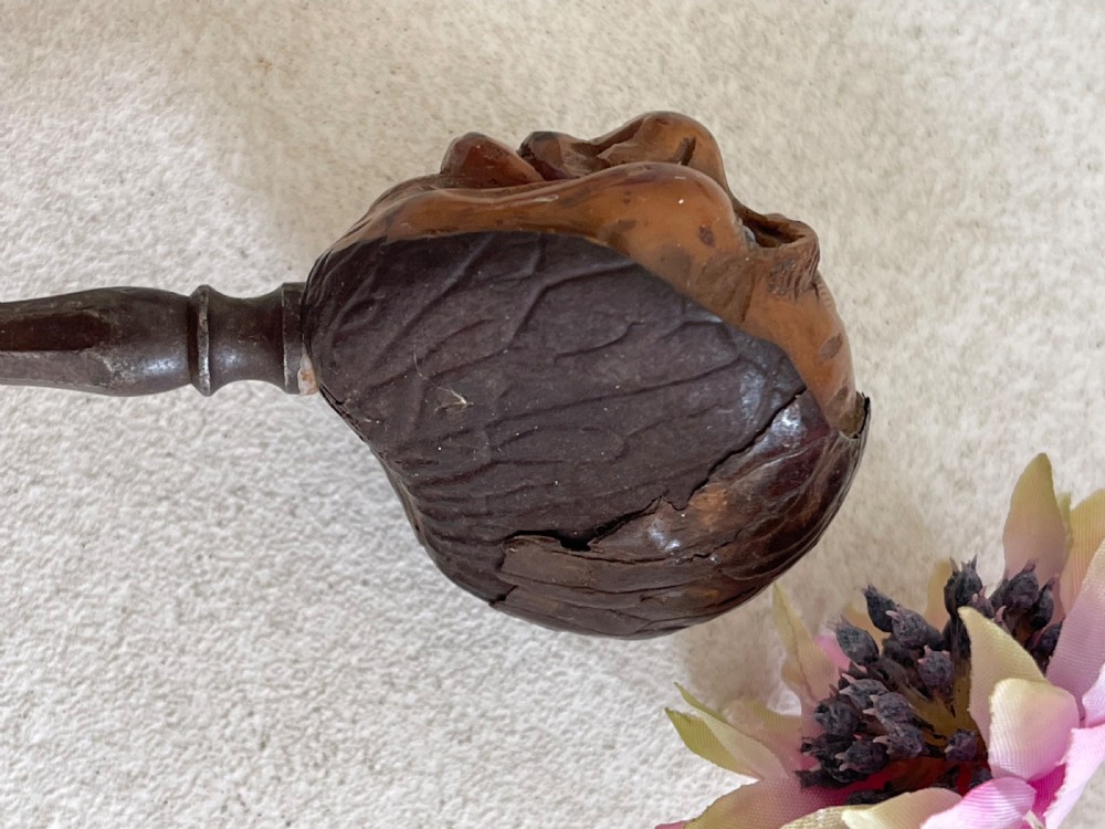 An Unusual Coquilla Figural Headed  Button Hook View V