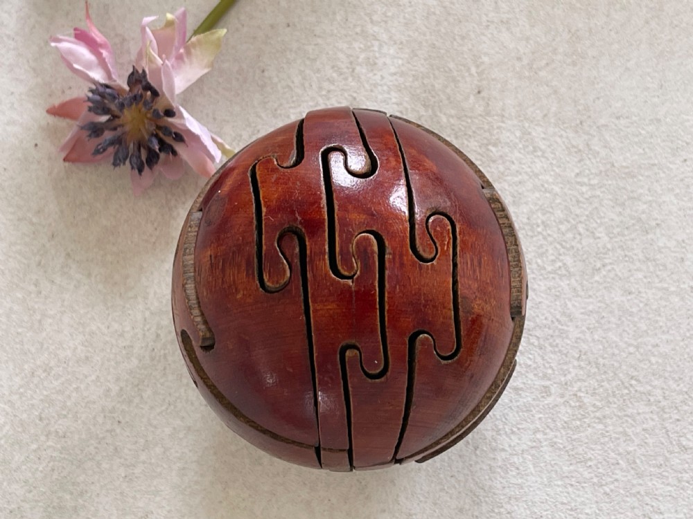 An Antique Treen Puzzle Ball  View IV