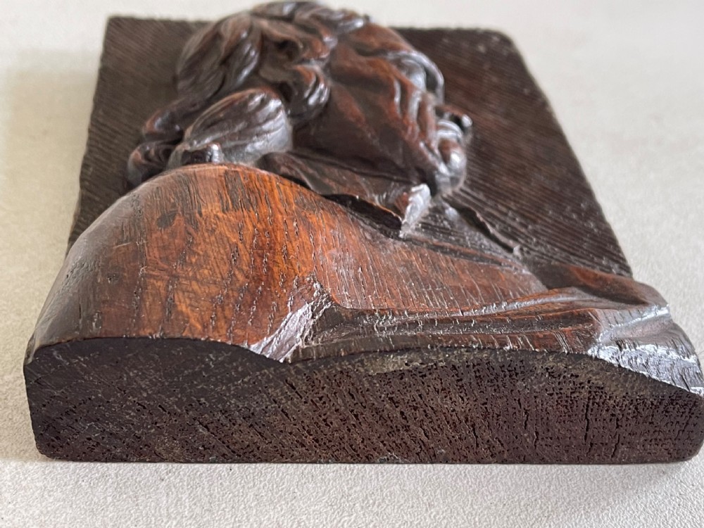 An Antique Oak Carving- Oliver Cromwell View V