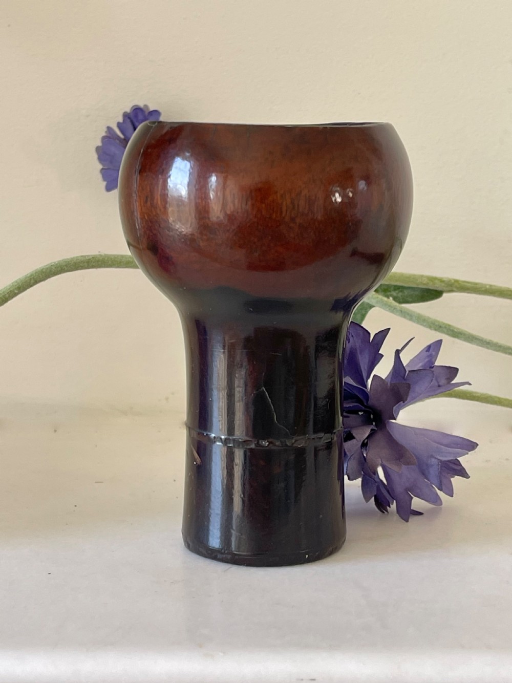 An Early Treen Snuff Mortar - c1690/1700's View III