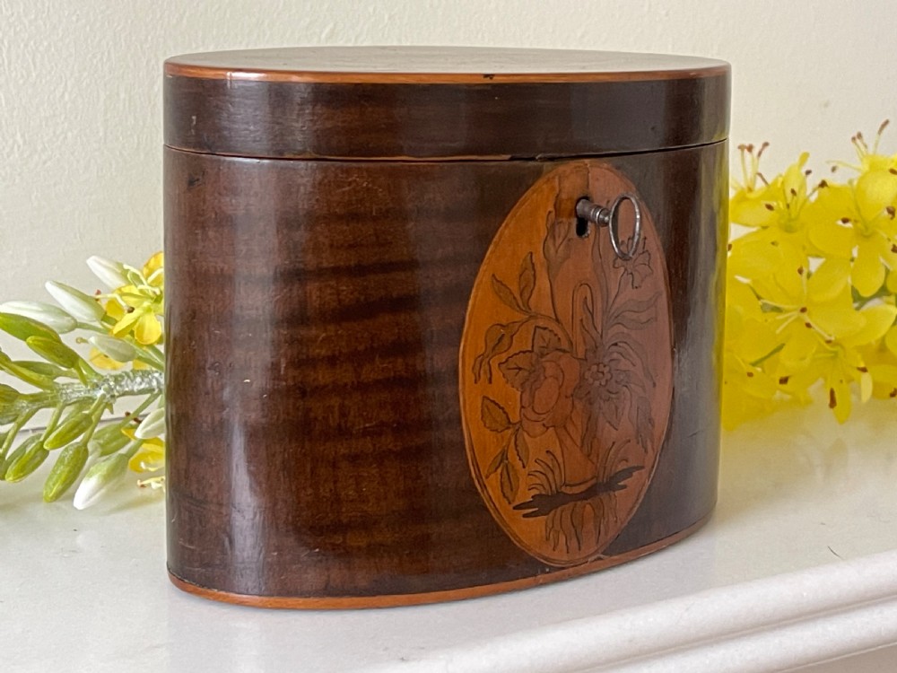 A Georgian Oval Tea Caddy View III