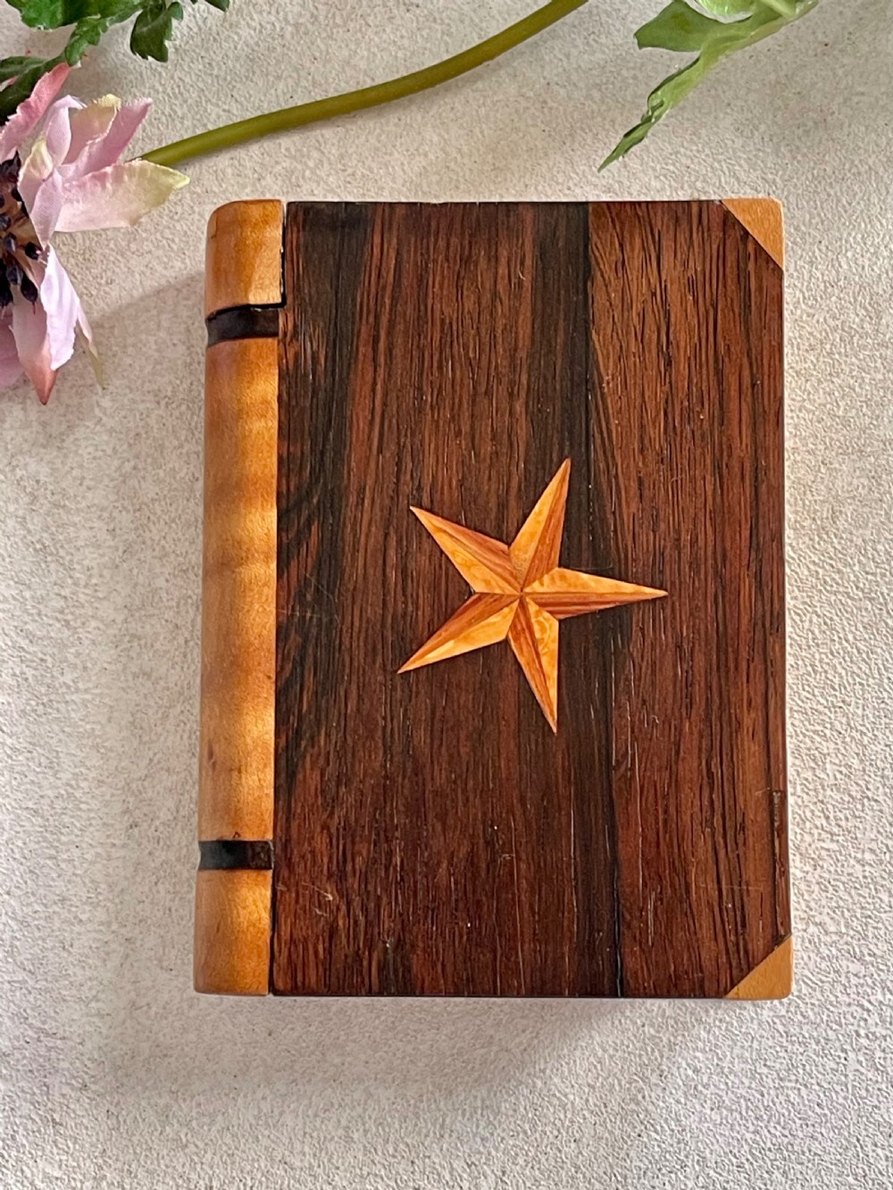 An Antique  Book Shaped Card Case