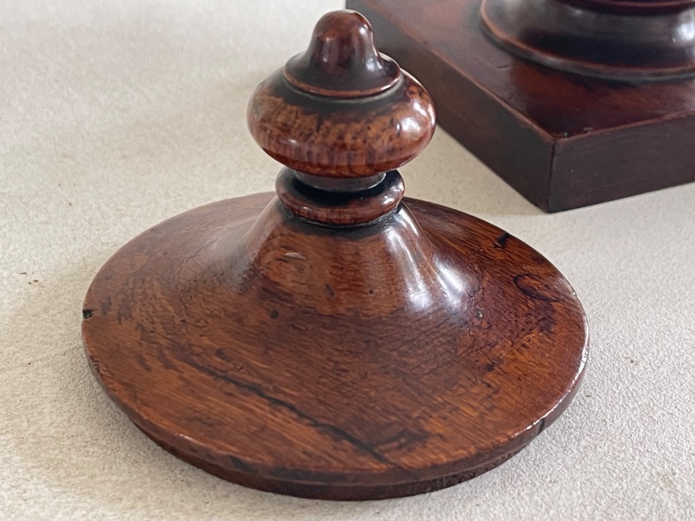 A Yorkshire Antique Treen Tobacco Jar - Complete Trade and Makers Label View III