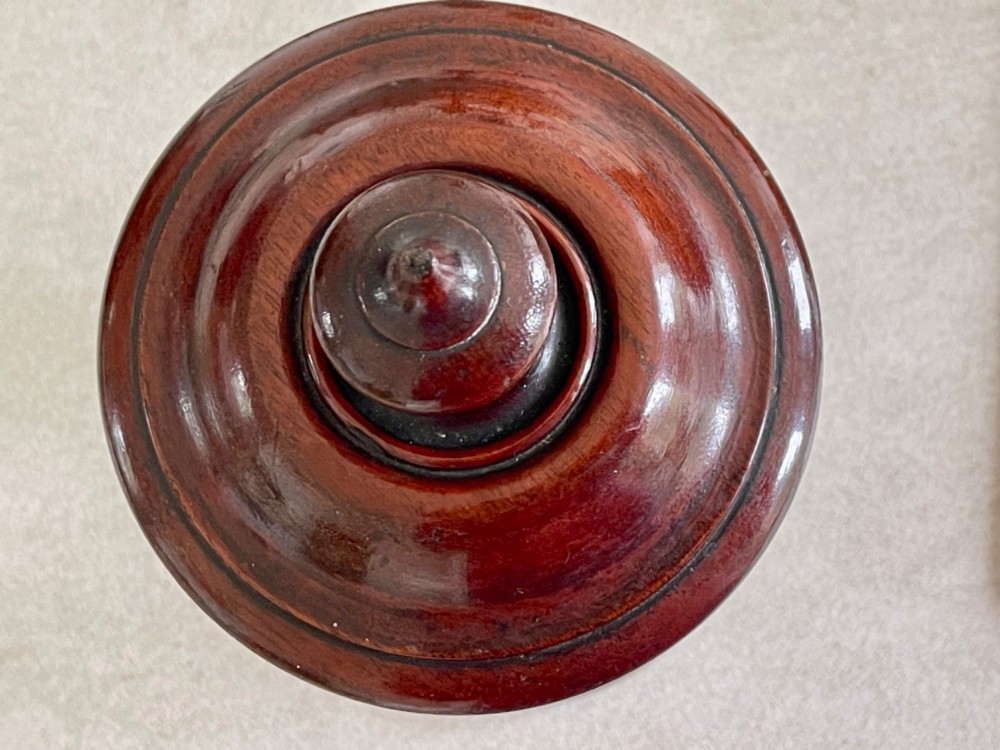 An Antique Treen Spice or Salt Lidded Pot View II