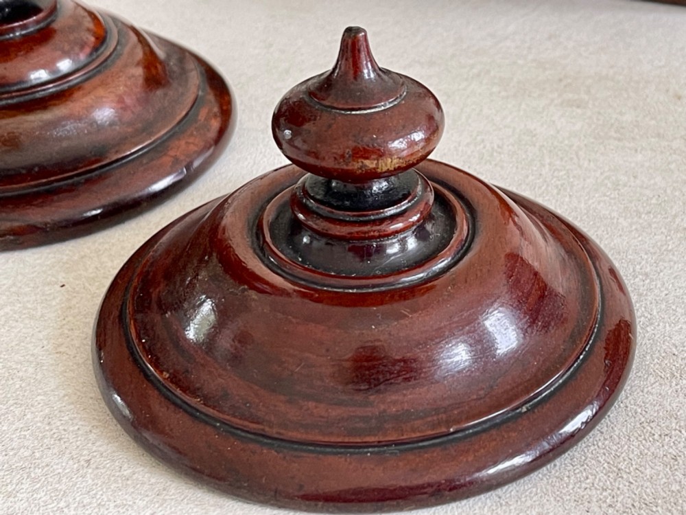 An Antique Treen Spice or Salt Lidded Pot View III