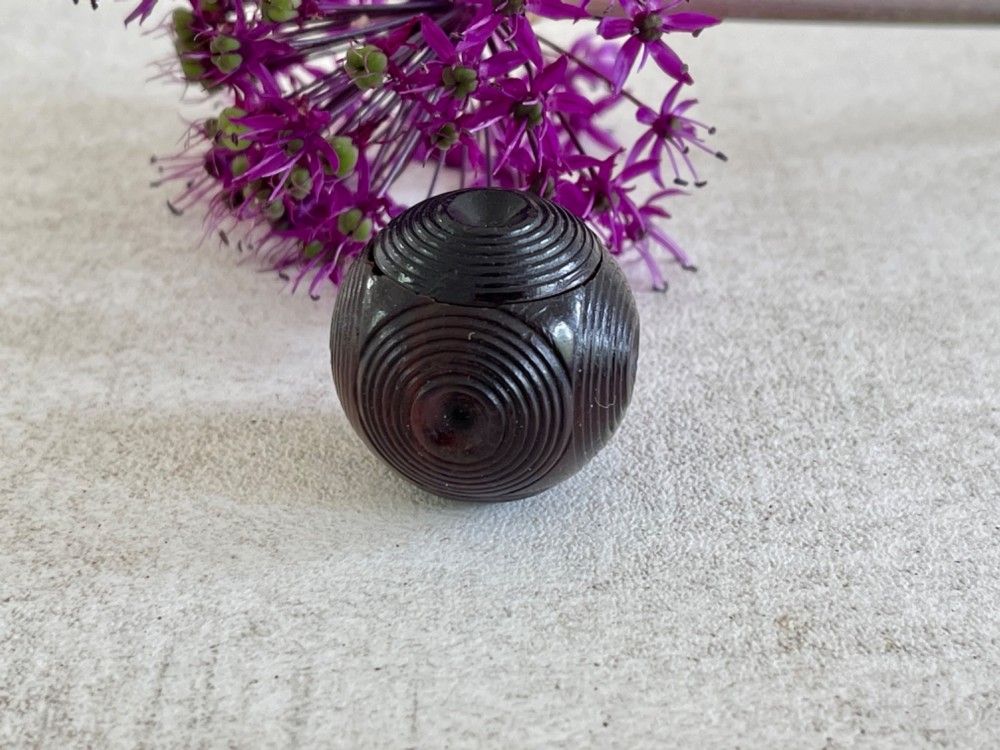 A Mini Antique Puzzle Ball - secret compartment