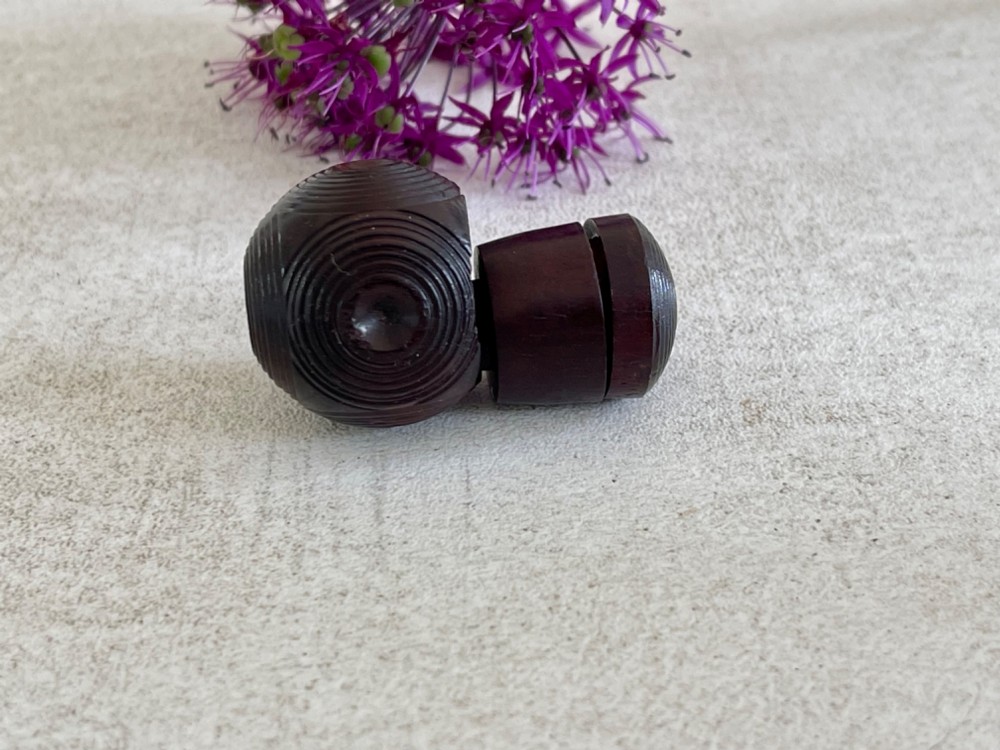 A Mini Antique Puzzle Ball - secret compartment View VI