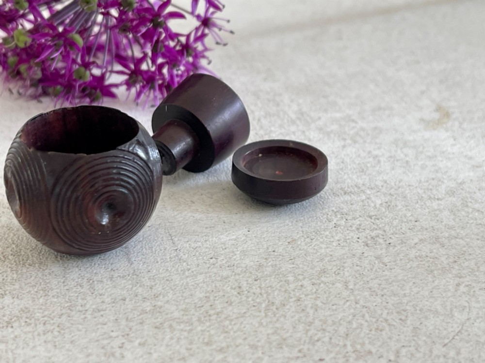 A Mini Antique Puzzle Ball - secret compartment View VII