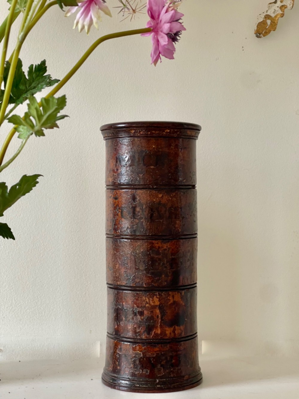 An Antique Five Tier Spice Tower - great finish